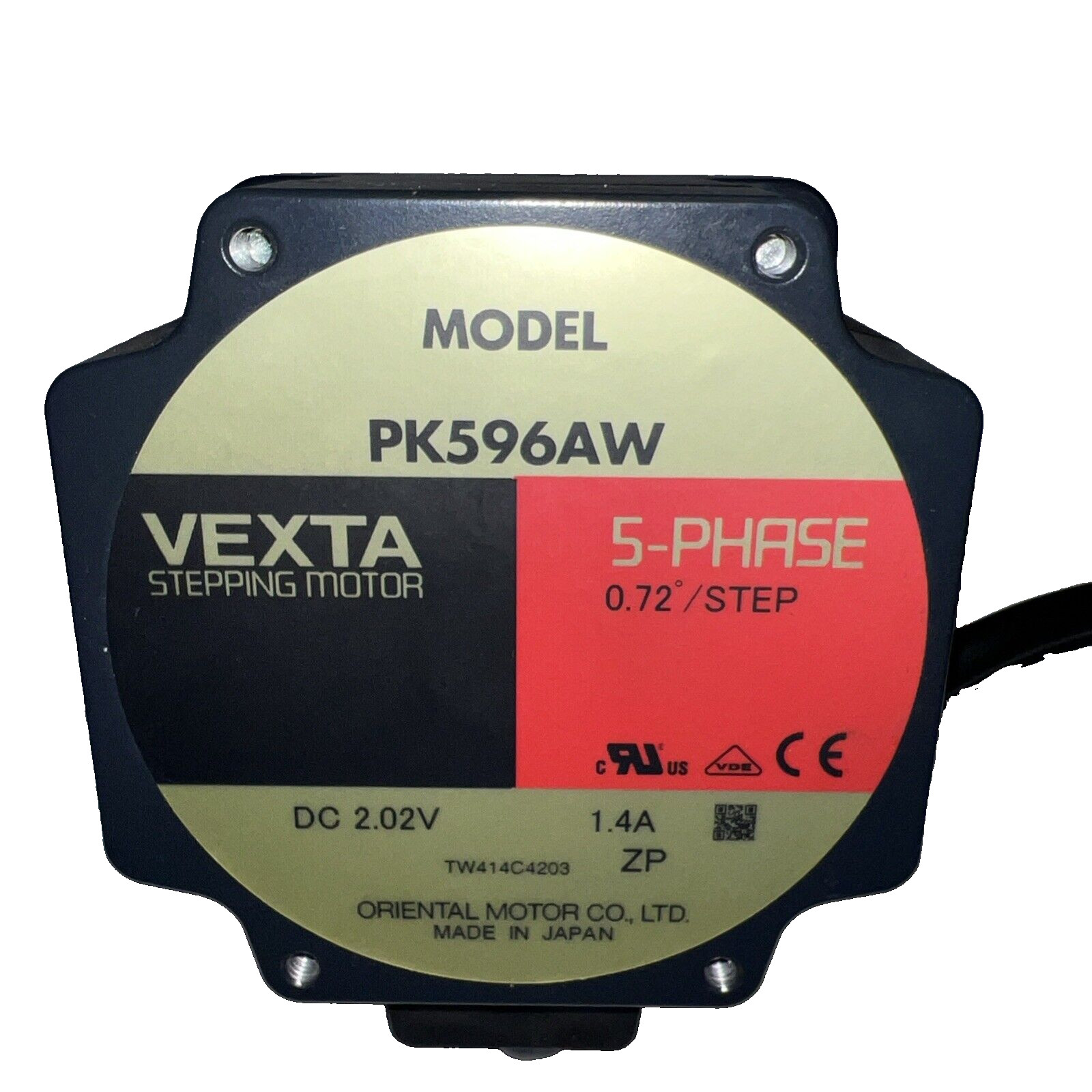 VEXTA STEPPING MOTOR PK596AW 5 PHASE
