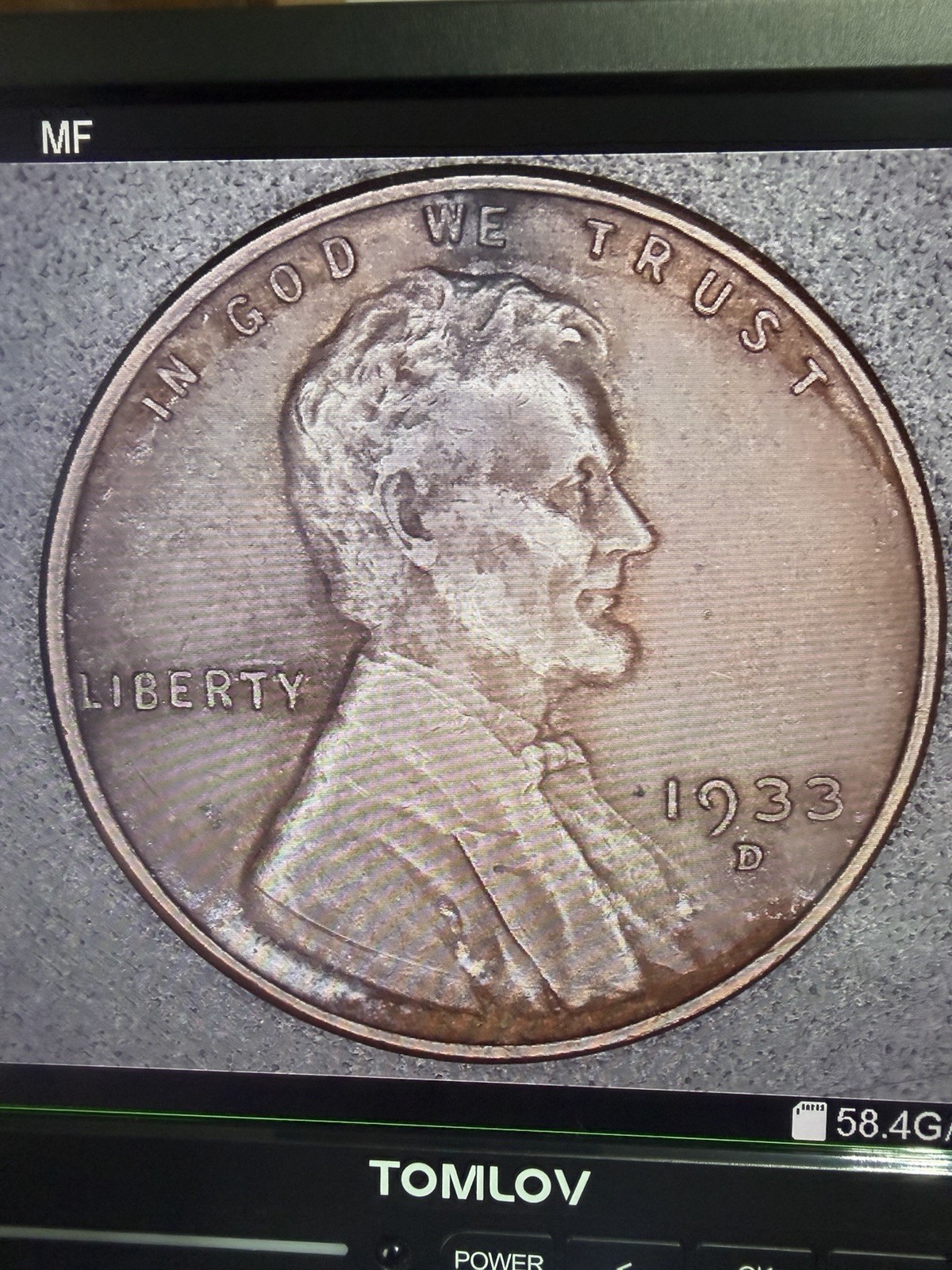 1933-D Denver Mint Copper Lincoln Wheat Cent