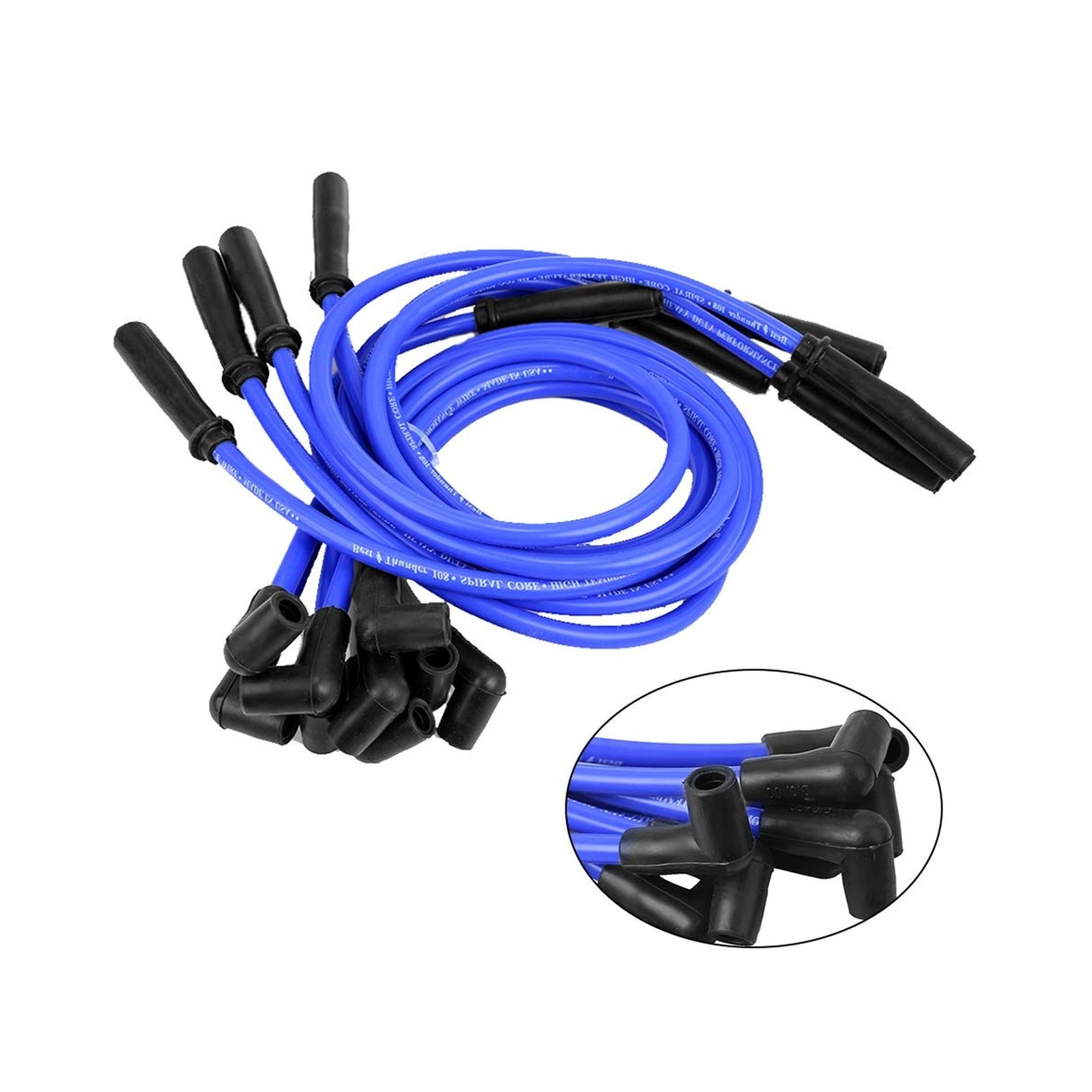 10pcs Spark Plug Wire Set 9mm Blue Ignition Wire Replacement fo... Fast USA SHIP