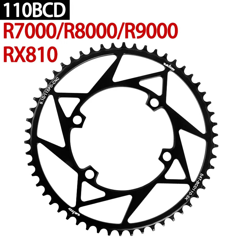 110 Bcd Road Bike Crankset Round Chainring for Shimano Single Speed Chainwheels