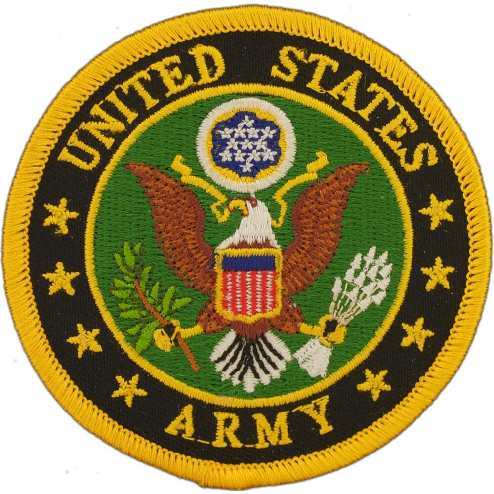 ARMY SYMBOL (03) HOOK & LOOP Embroidered Shoulder Patch (3") (0003V)
