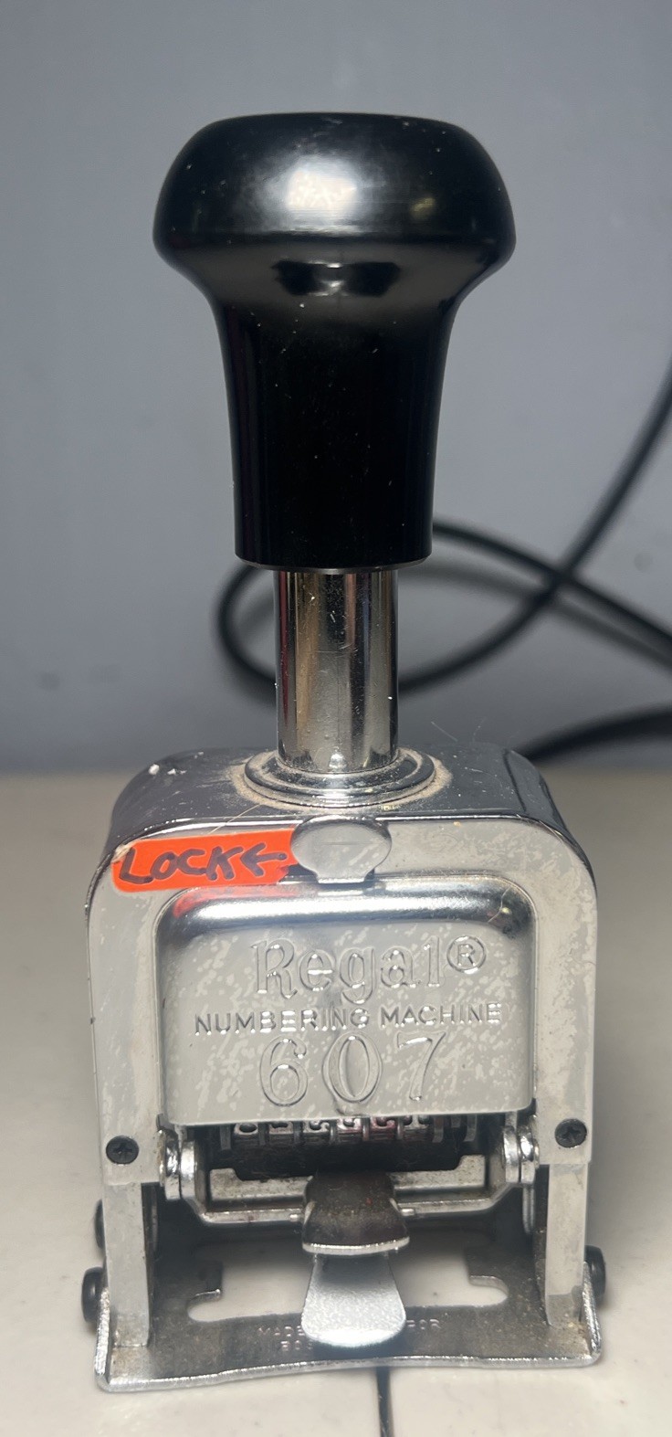 Auto Numbering Machine Number Stamp Chrome 607