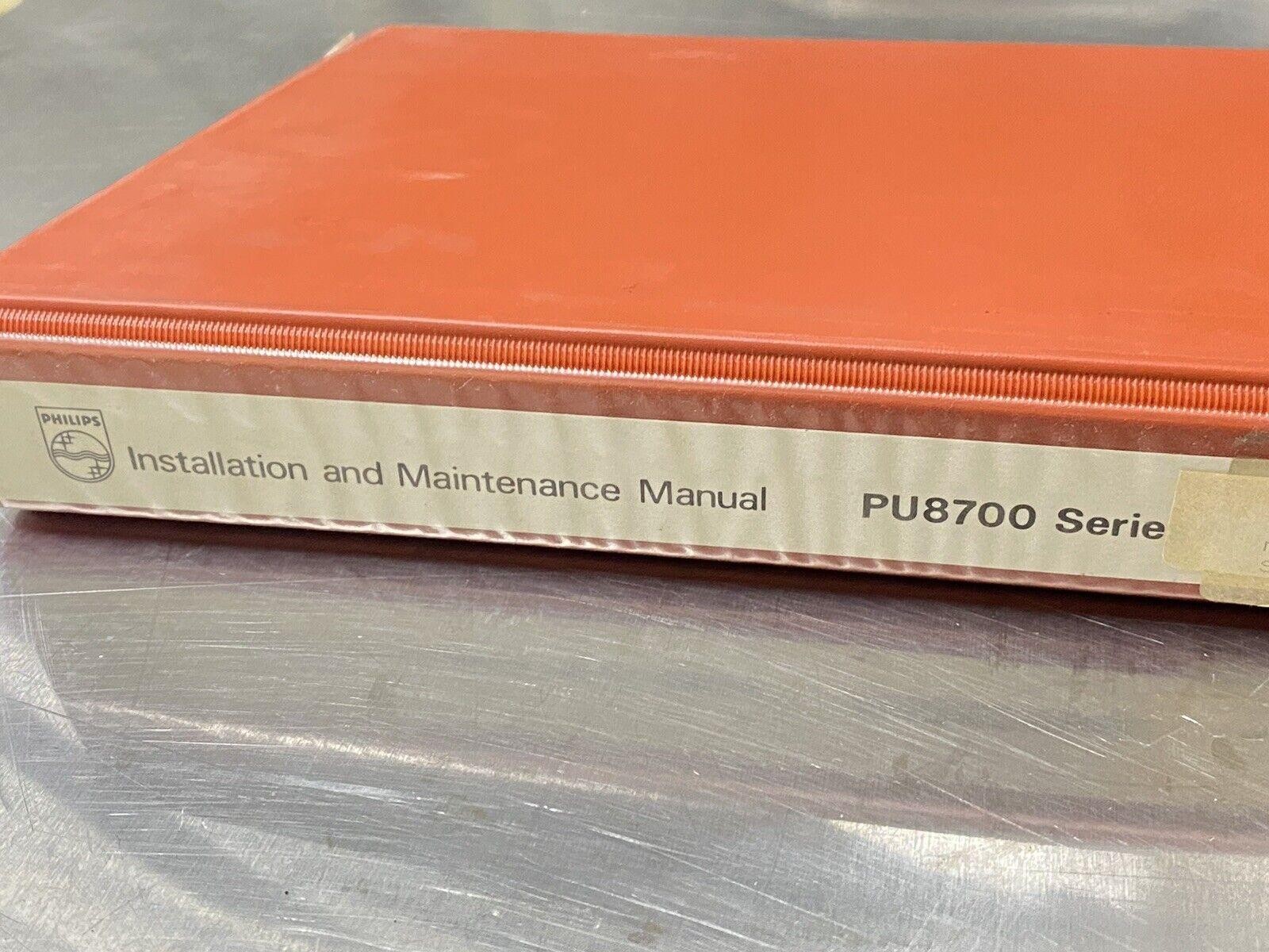 Philips PU8700 UV visible Spectrophotometers - Users Guide / Instruction Manual