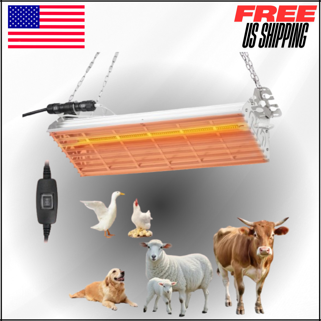 400 Watts Carbon Fiber Chicken coop Heater, Heat Lamp, For Cow, Sheep, Livestock
