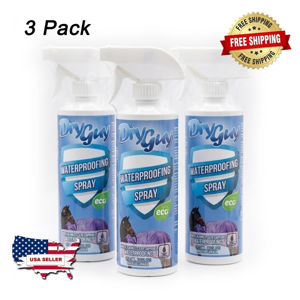 3 Pack-Dry Guy Waterproofing Horse Blankets & Pet Apparel Spray
