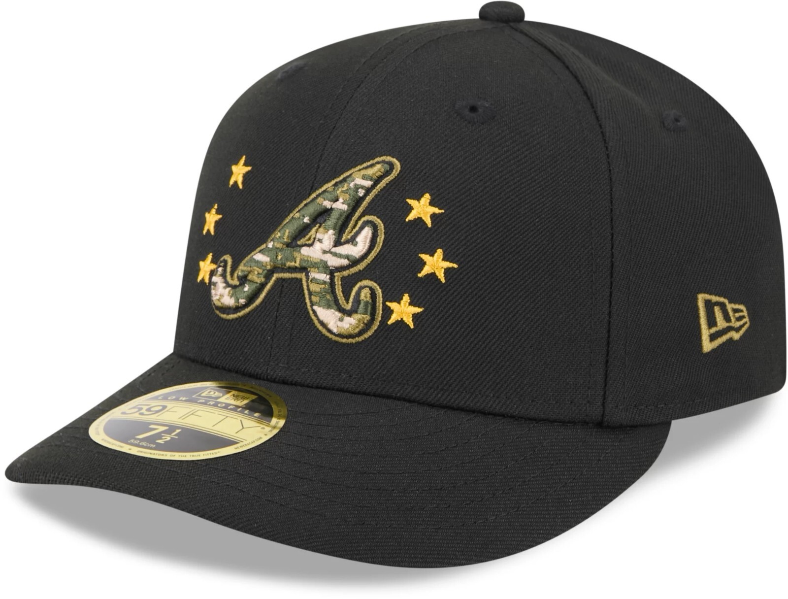 Atlanta Braves Men's New Era Armed Forces Day Low Profile 59Fifty Fitted Hat