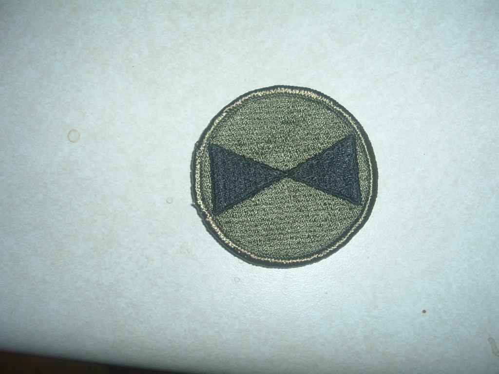 MILITARY SHOULDER PATCH 7TH INFANTRY DIVISION SHOULDER OD GREEN SEW ON NEW SUBDU