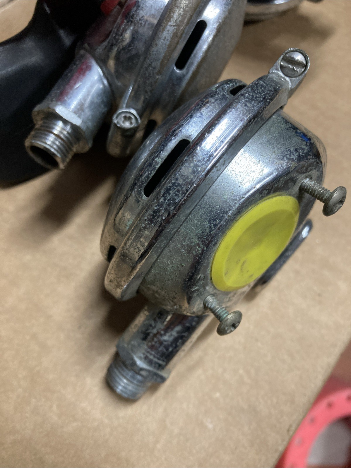 Vintage Steel SCUBA AQUALUNG 2nd Stage Regulators
