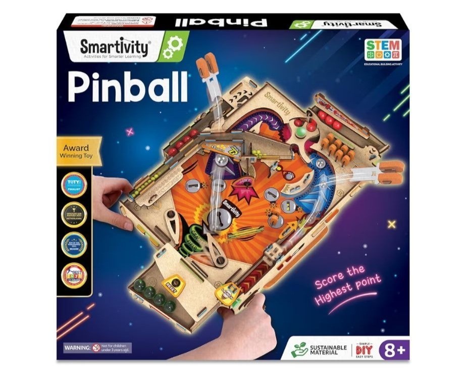 Smartivity DIY Pinball Machine STEM Kit Build & Play Arcade Game Award-Winning