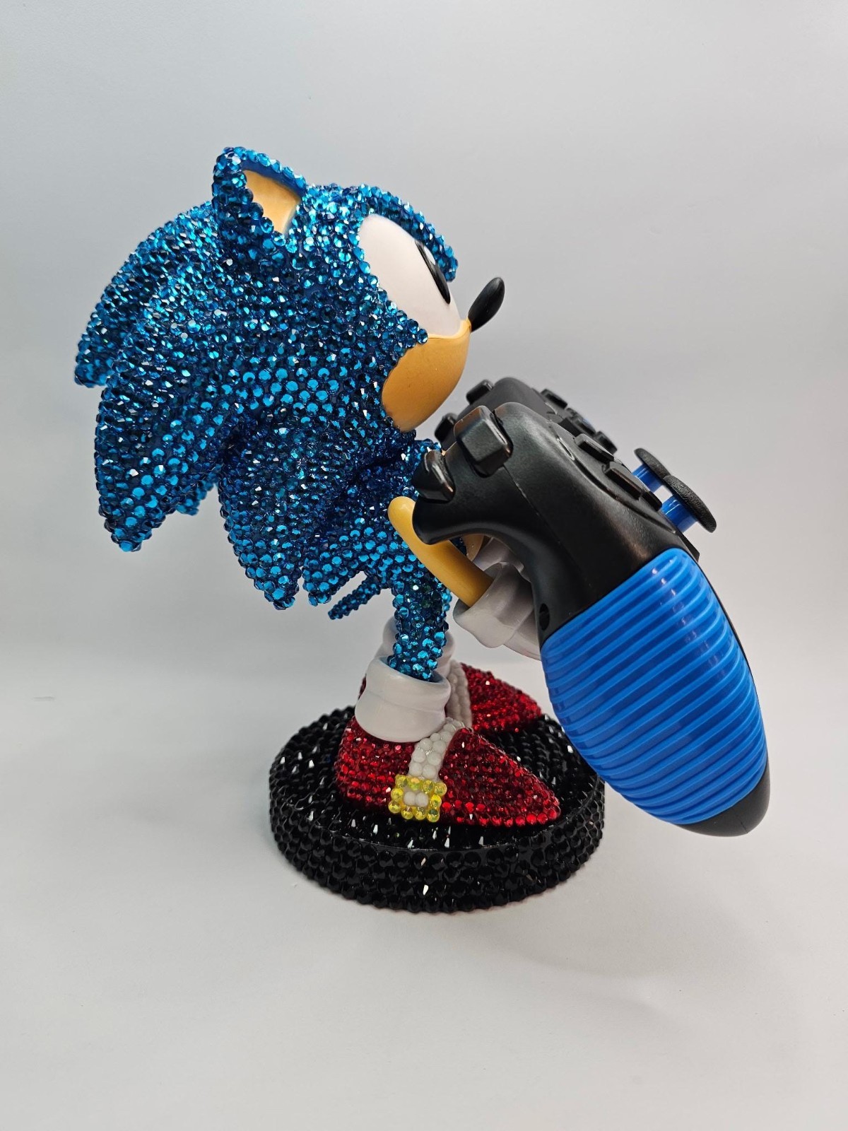 Rhinestoned Custom Handmade Sonic The Hedgehog Phone & Controller Holder