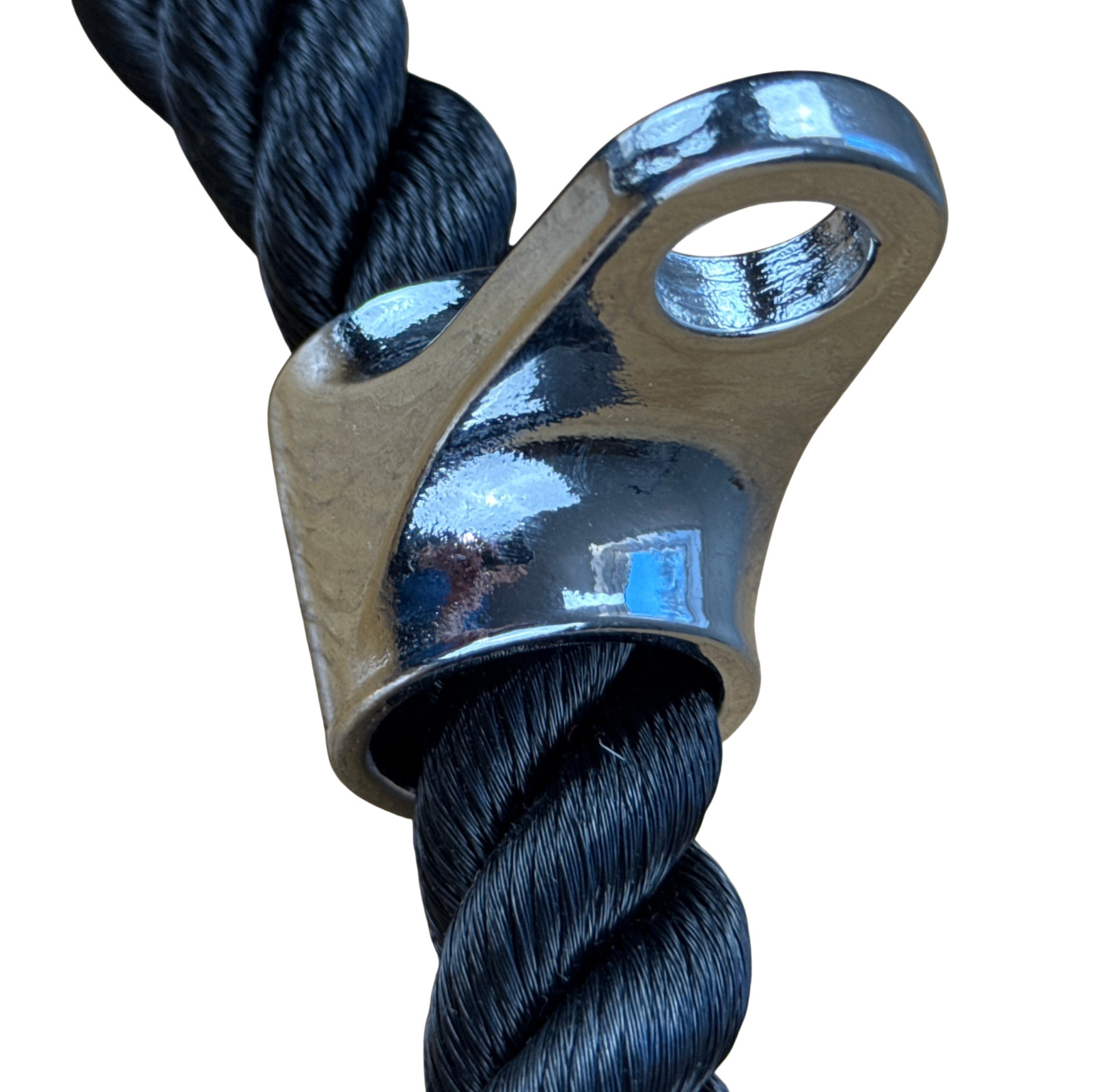 Triceps Rope Cable Attachment Heavy Duty Nylon Pushdown Face Pull Gym Equipment
