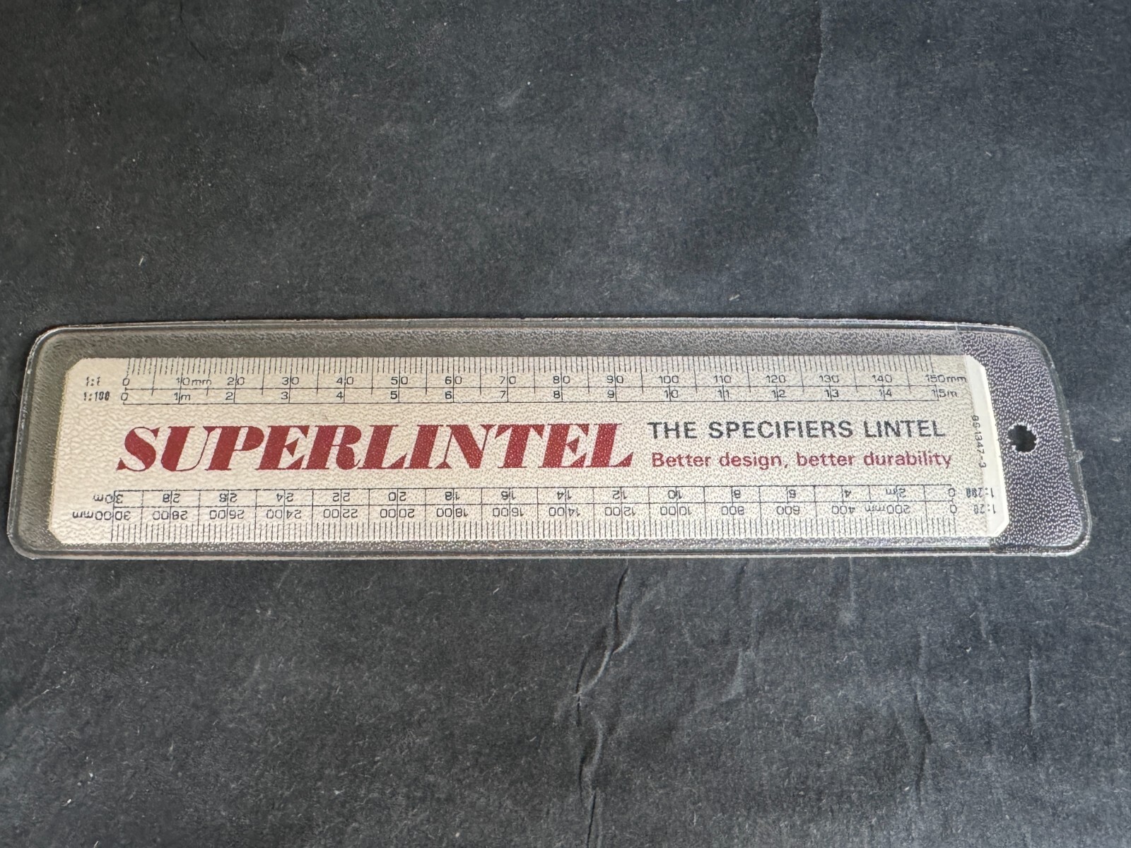 VINTAGE ADVERTISING RULE RULER SUPERLINTEL TEH SPCIFIERS LINTEL