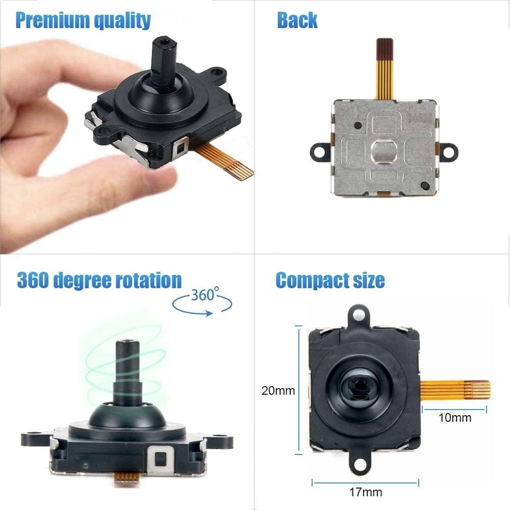 2 Pack Joystick for Quest 2/3 Controller/Meta Quest 2/3 Controller, 14 in One