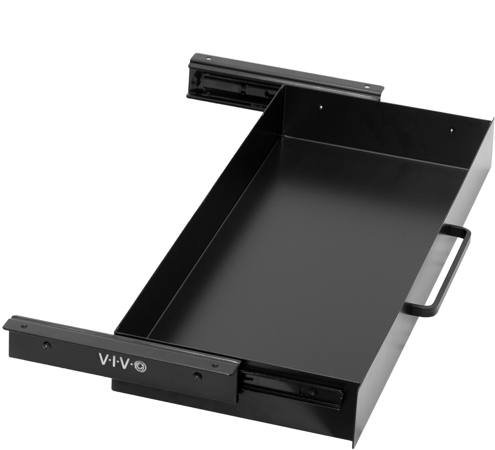 VIVO Black 22" Space Saver Sliding Under Desk Storage Drawer with Pull Handle