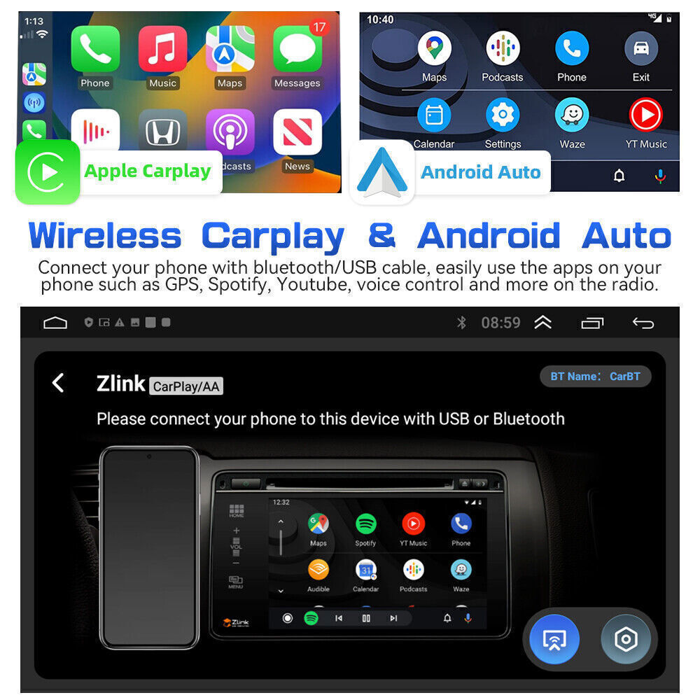 Car STEREO RADIO FOR Kia Forte 2003-2018 32G ANDROID 13 APPLE CARPLAY CAR GPS