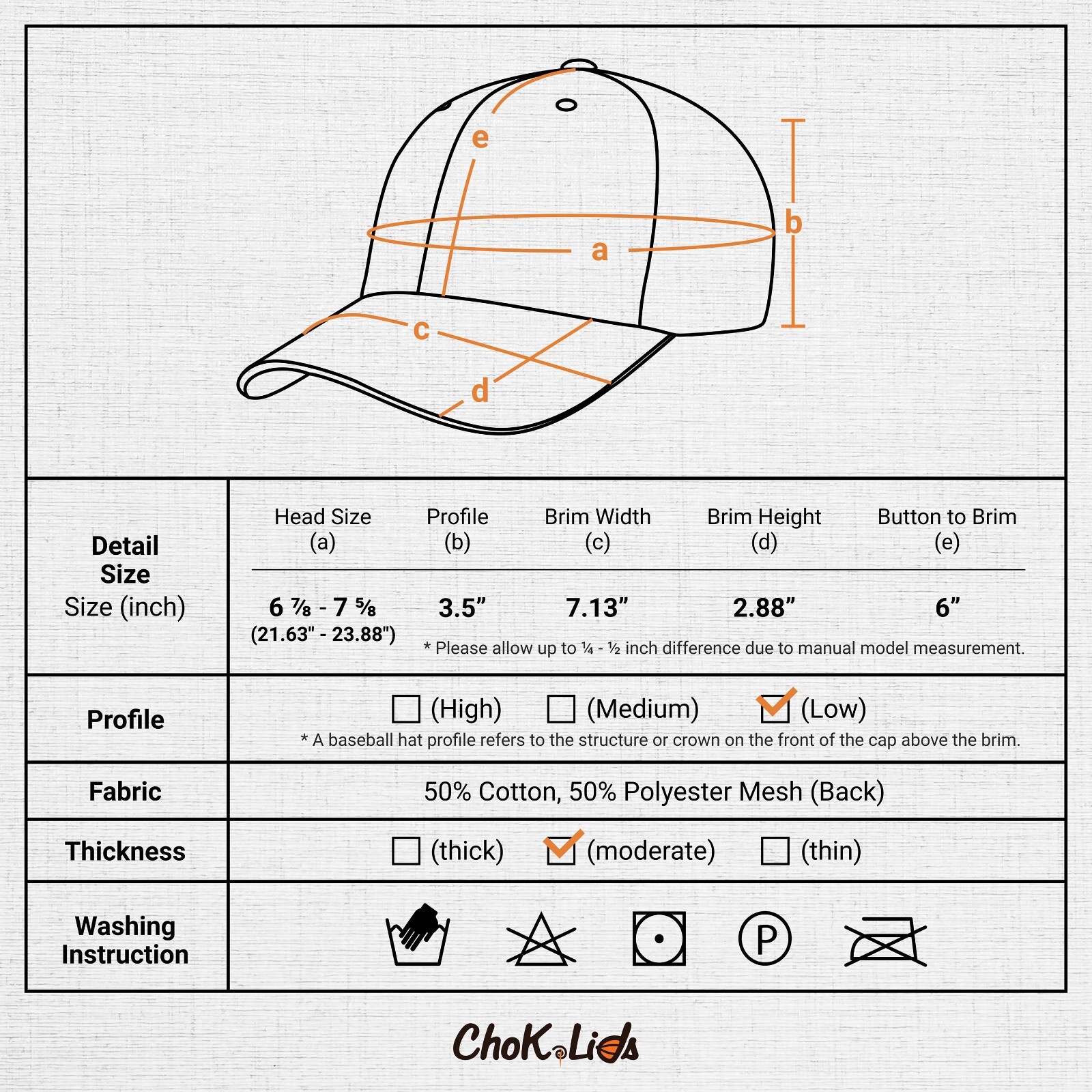 CHOK.LIDS Everyday Premium Washed Trucker Hat Unstructured Distressed Pigment