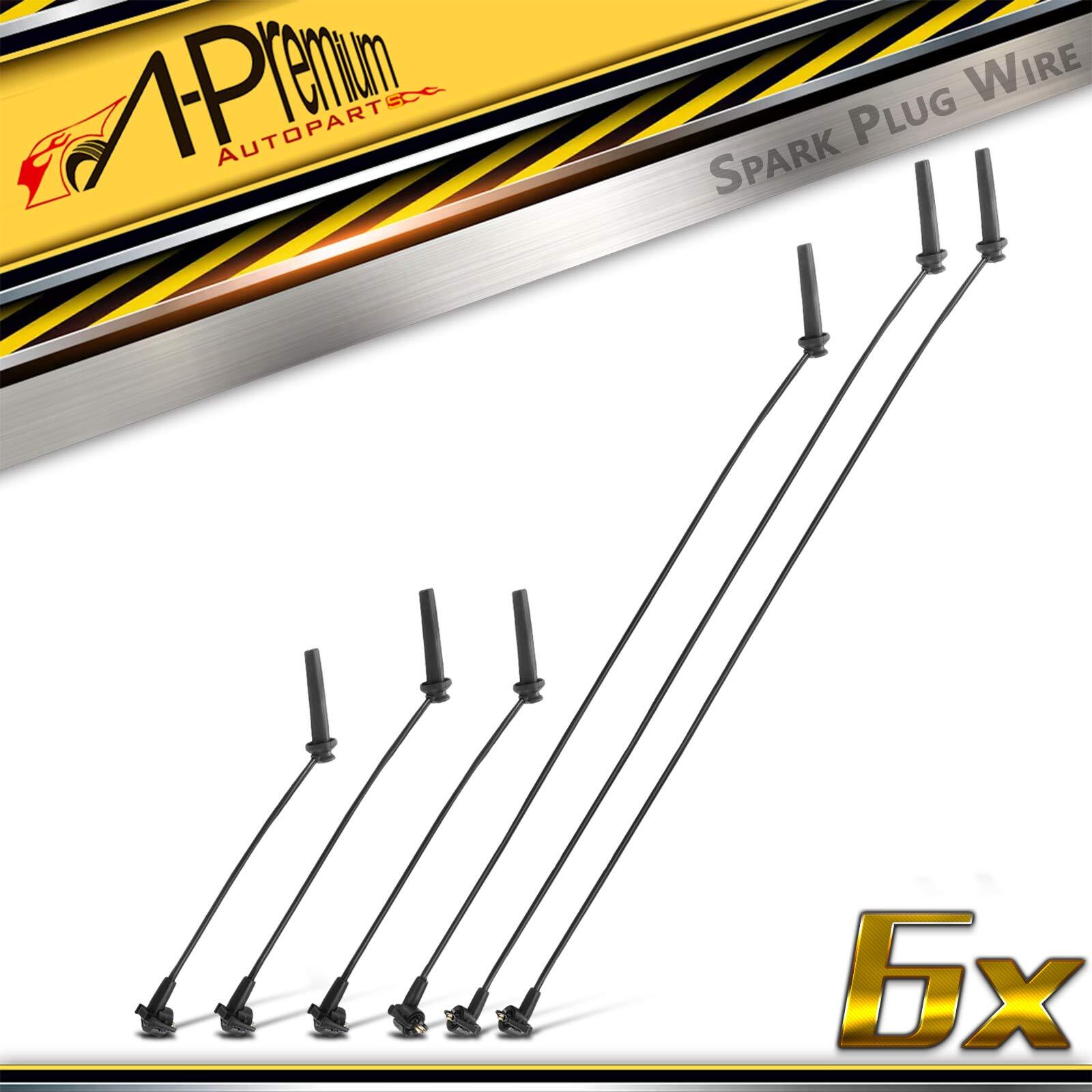 A-Premium 6x Spark Plug Wire Set for Ford Contour Mystique 95-00 Mazda Mercury