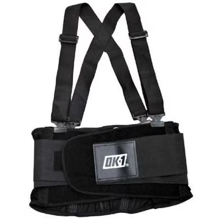 Ok-1 Ok-200S-3X Back Support W/Suspenders, Contoured, 3Xl