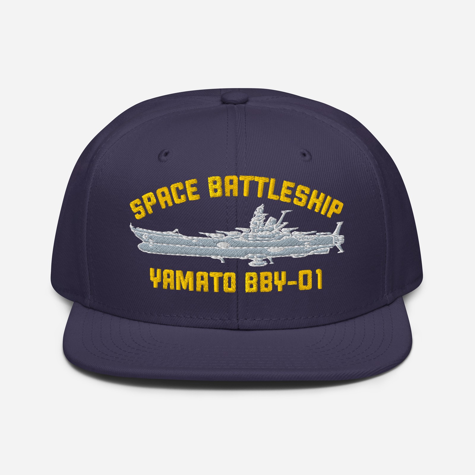 Space Battleship Yamato Navy Ship Snapback Hat Sci-fi Spaceship Embroidered Cap