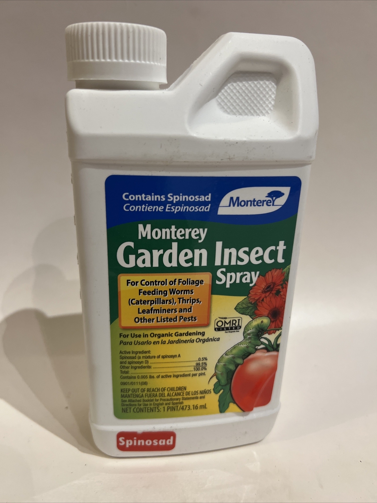 Monterey Garden Insect Spray 1 pint/ 473.16 ml. New & Free Shipping