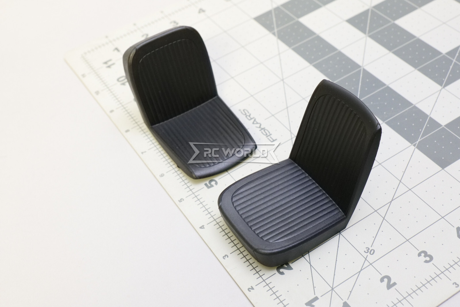 RC 1/10 Scale INTERIOR SEATS For Interiors (3 SEATS) -BLACK-