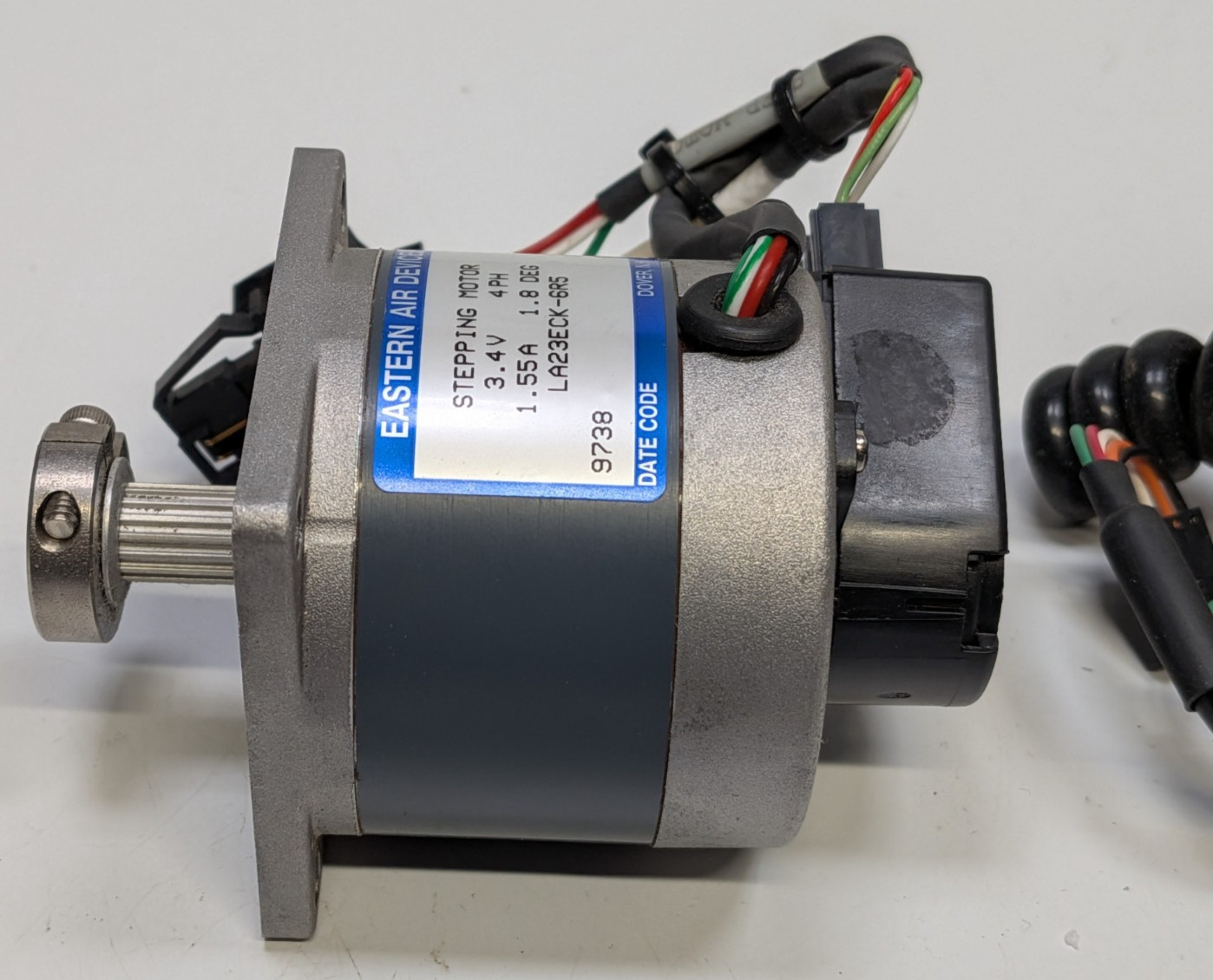 EASTERN AIR DEVICES STEPPING MOTOR LA23ECK-6R5 1.8 DEG w/ HP ENCODER HEDS-5640