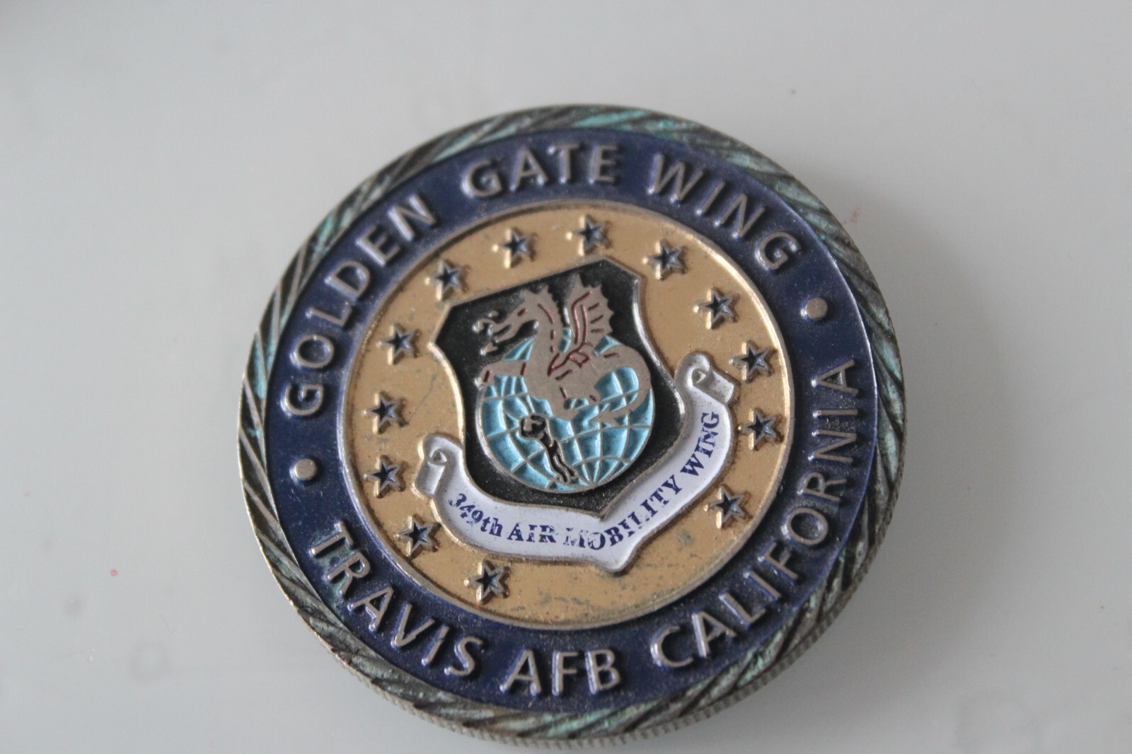 Golden Gate Wing Travis AFB California Challenge Coin