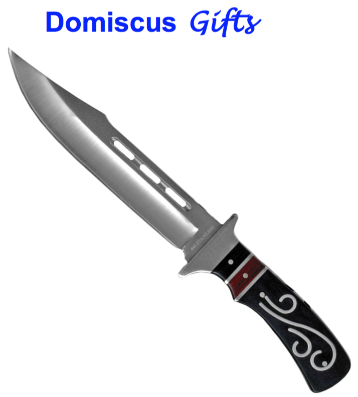 12" NEW! ROCKY MOUNTAIN Hunting Knife SURVIVOR Tactical Inlaid Handle Knives