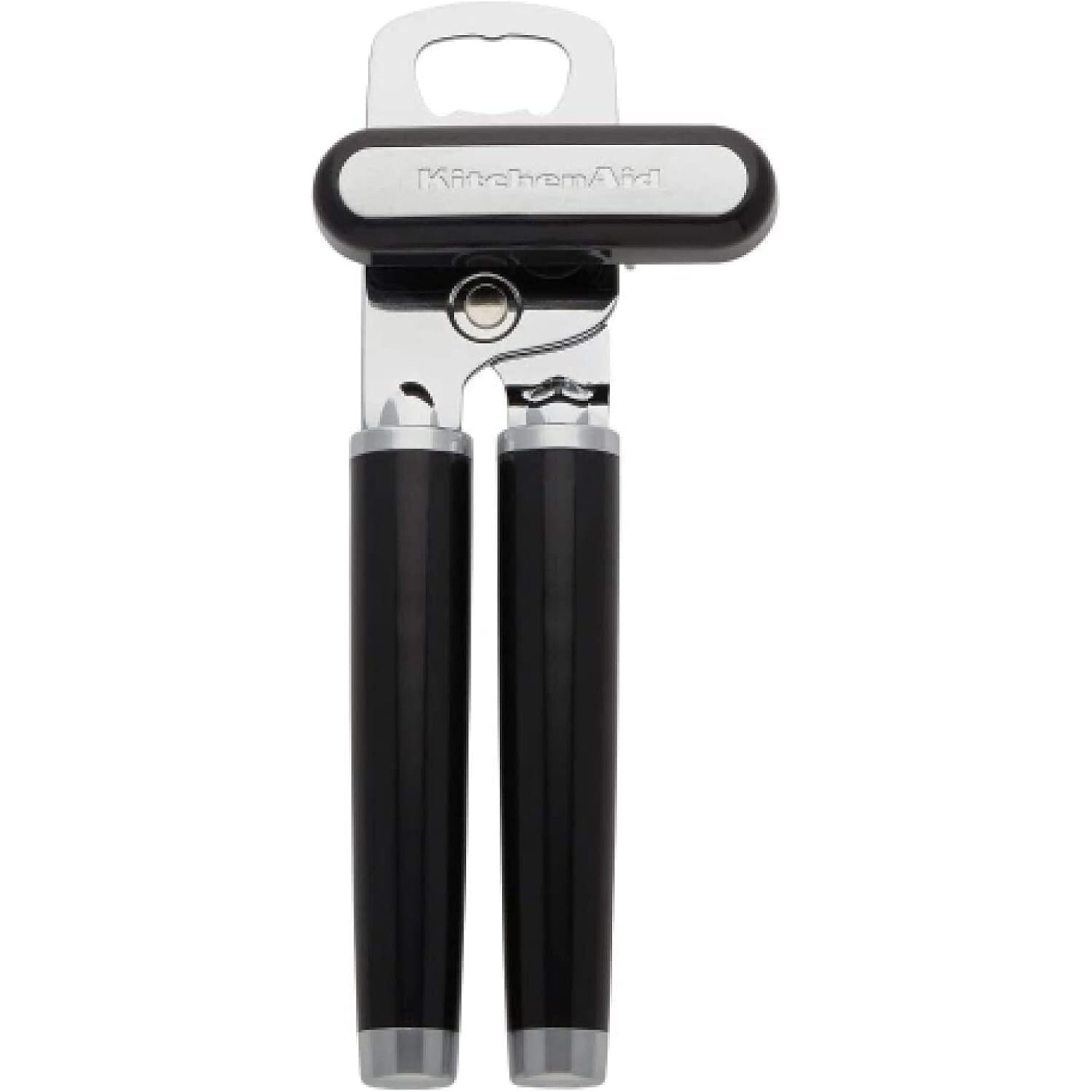 Classic Can and Bottle Opener, Stainless Steel Cutting Wheel, Ergonomic Handles