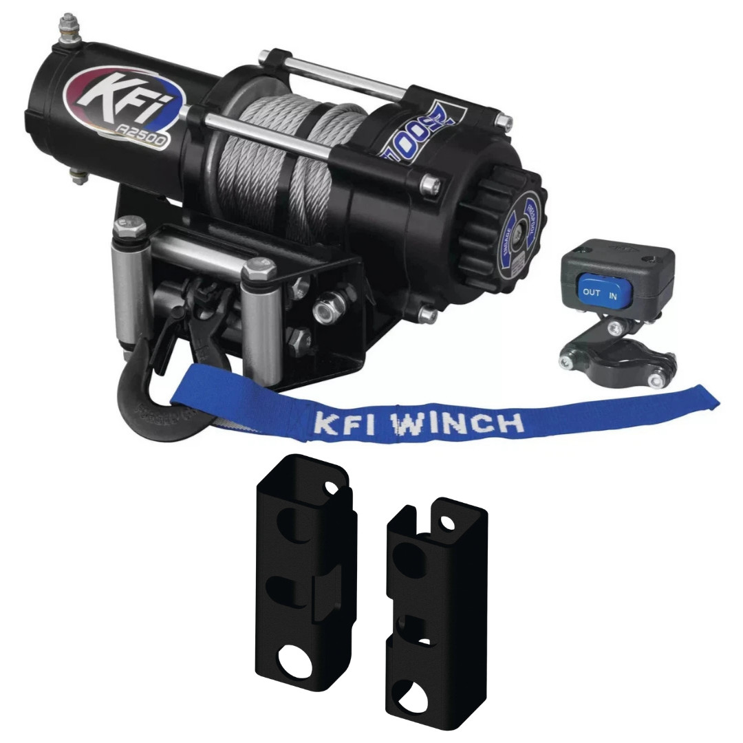 KFI UTV 2500lbs Winch A2500-R2 & Mount 101340 Kit 2015 Arctic Cat 550 Prowler