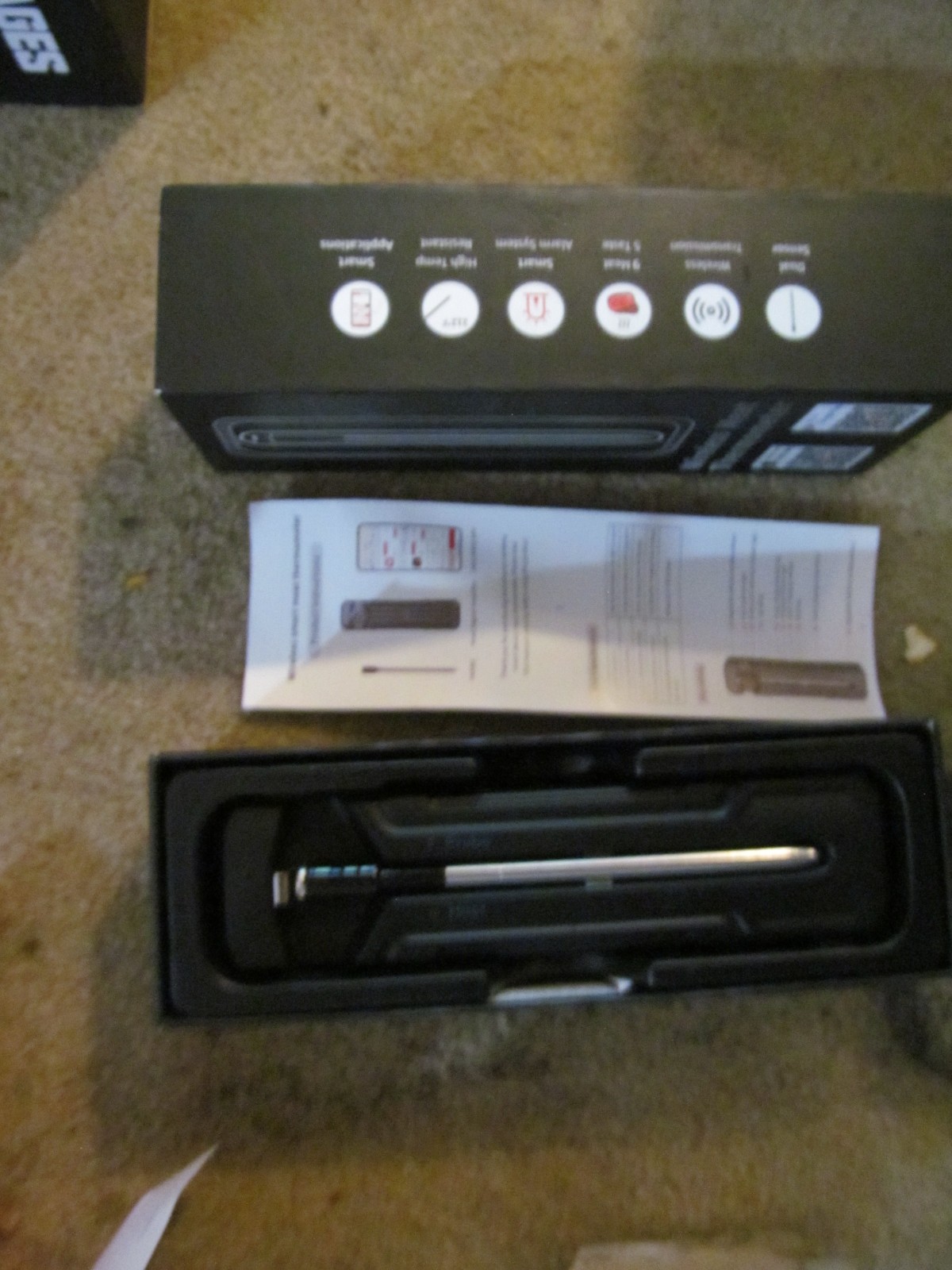 SoulBiBiQ Wireless Meat Thermometer Bluetooth New