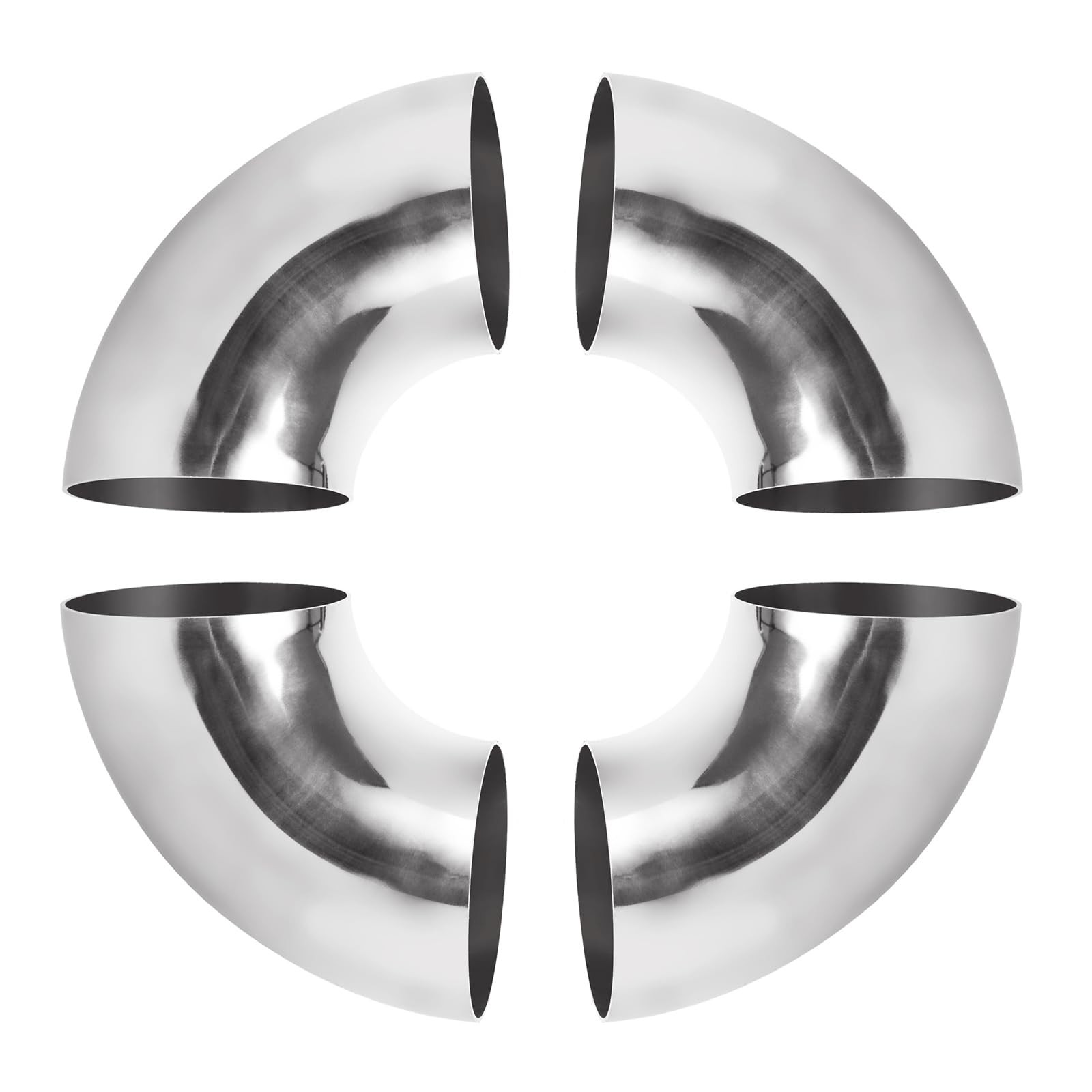 Acrux7 4 Pack 3 Inch 90 Degree Exhaust Pipes Stainless Steel Elbow...