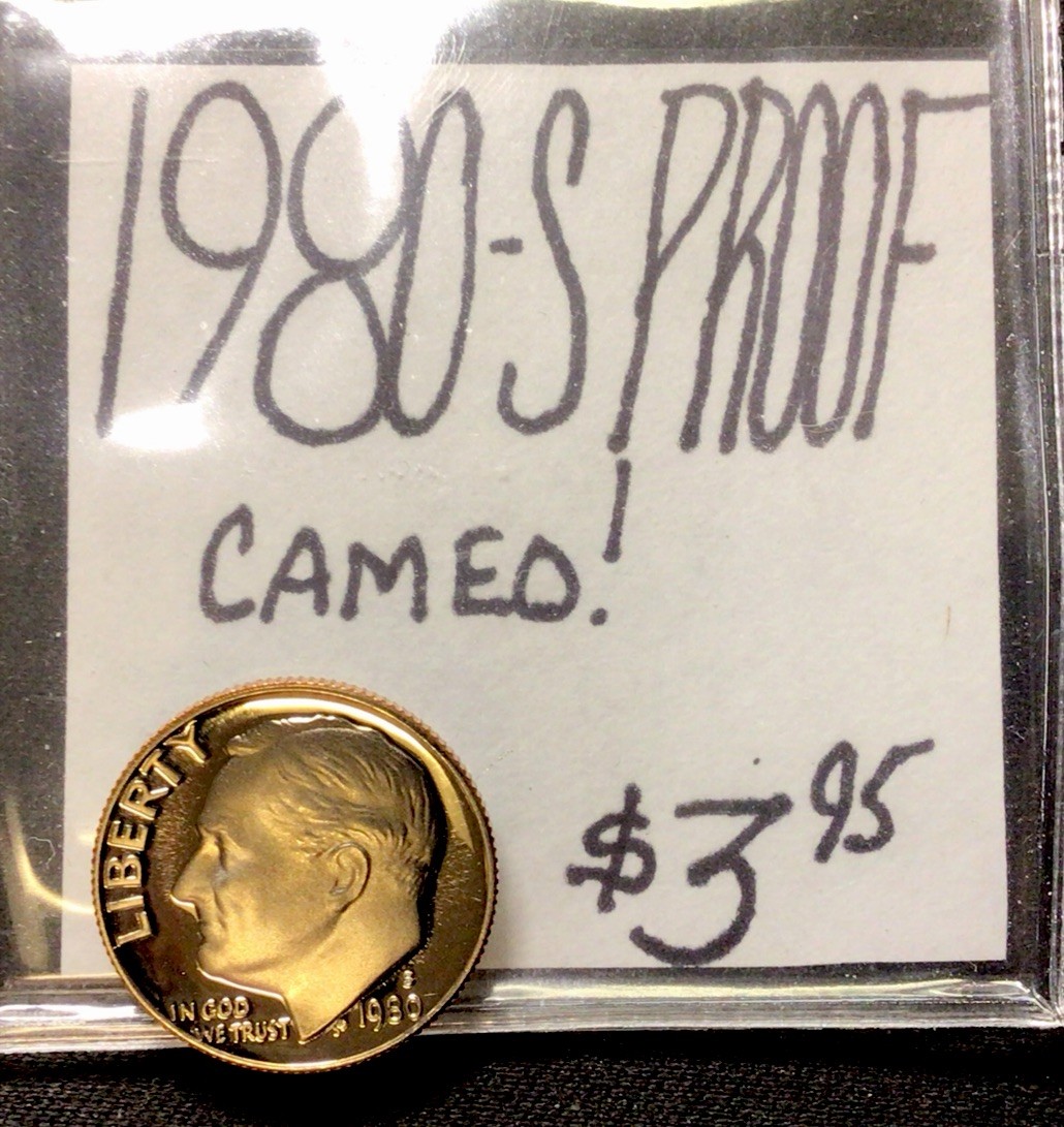1980 S Roosevelt Proof Dime! Cameo! ENN Coins