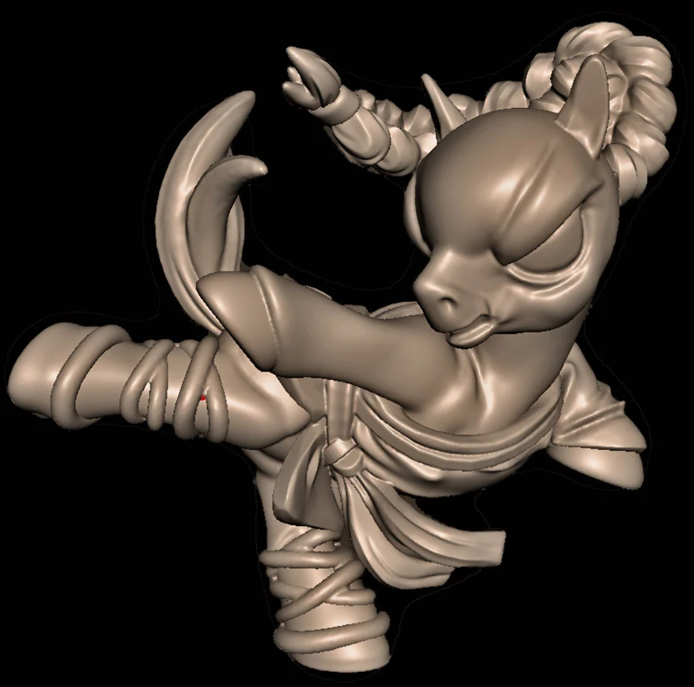 Chibi Monk Pony
