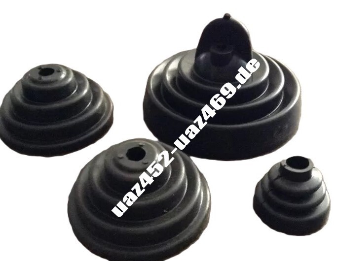 UAZ 469 rubber boots of gear levers, UAZ 3151, set 4 pieces