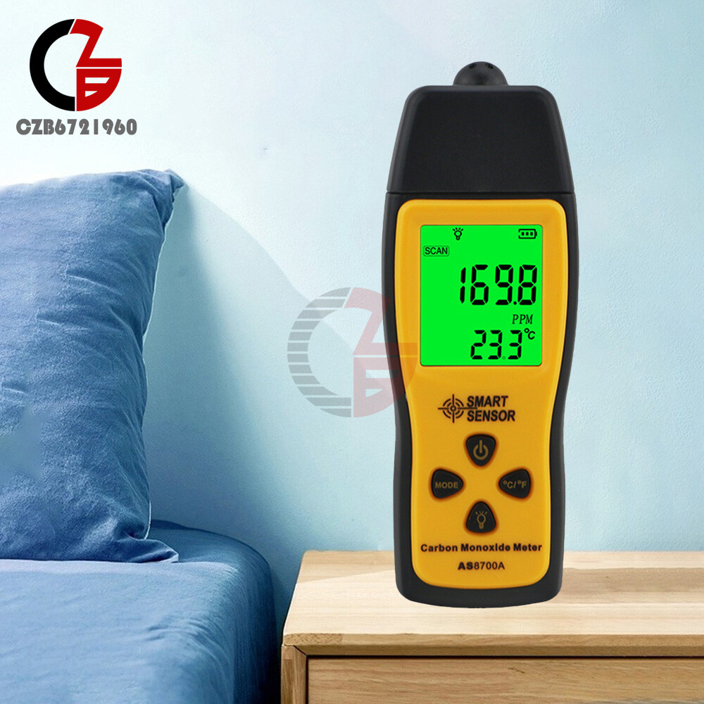 Handheld Carbon Monoxide Meter Portable High Precision CO Gas Tester Detector