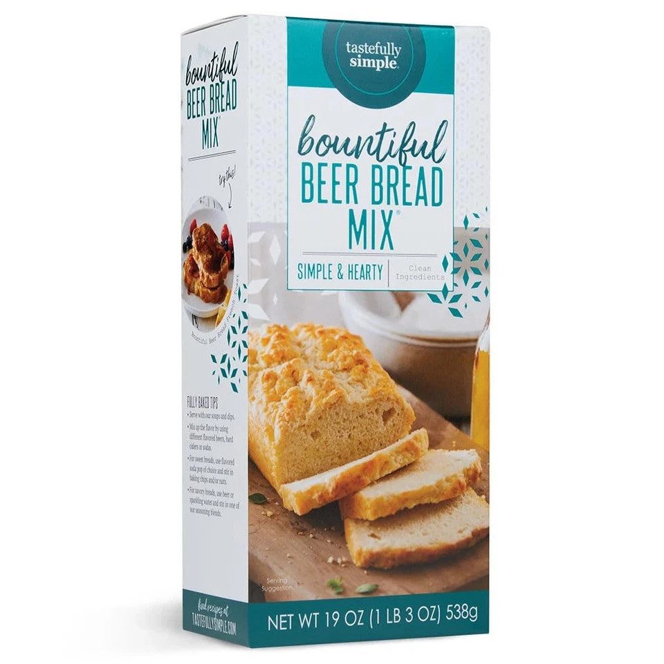 Tastefully Simple Beer Bread Mix 19oz Easy Homemade Bread