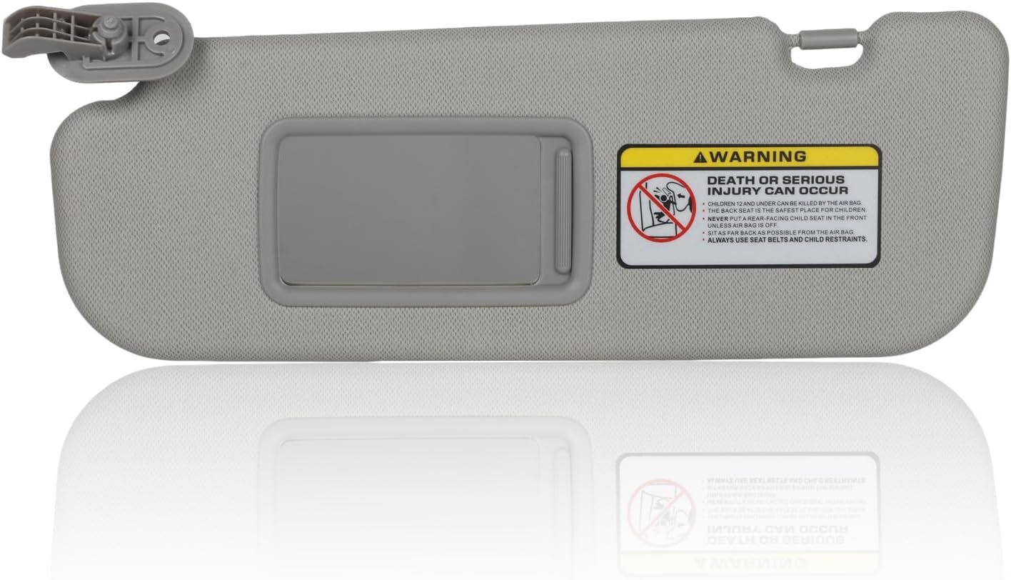 Sun Visor Makeup Mirror Left Grey Driver side Side For Hyundai Elantra MD 11-16