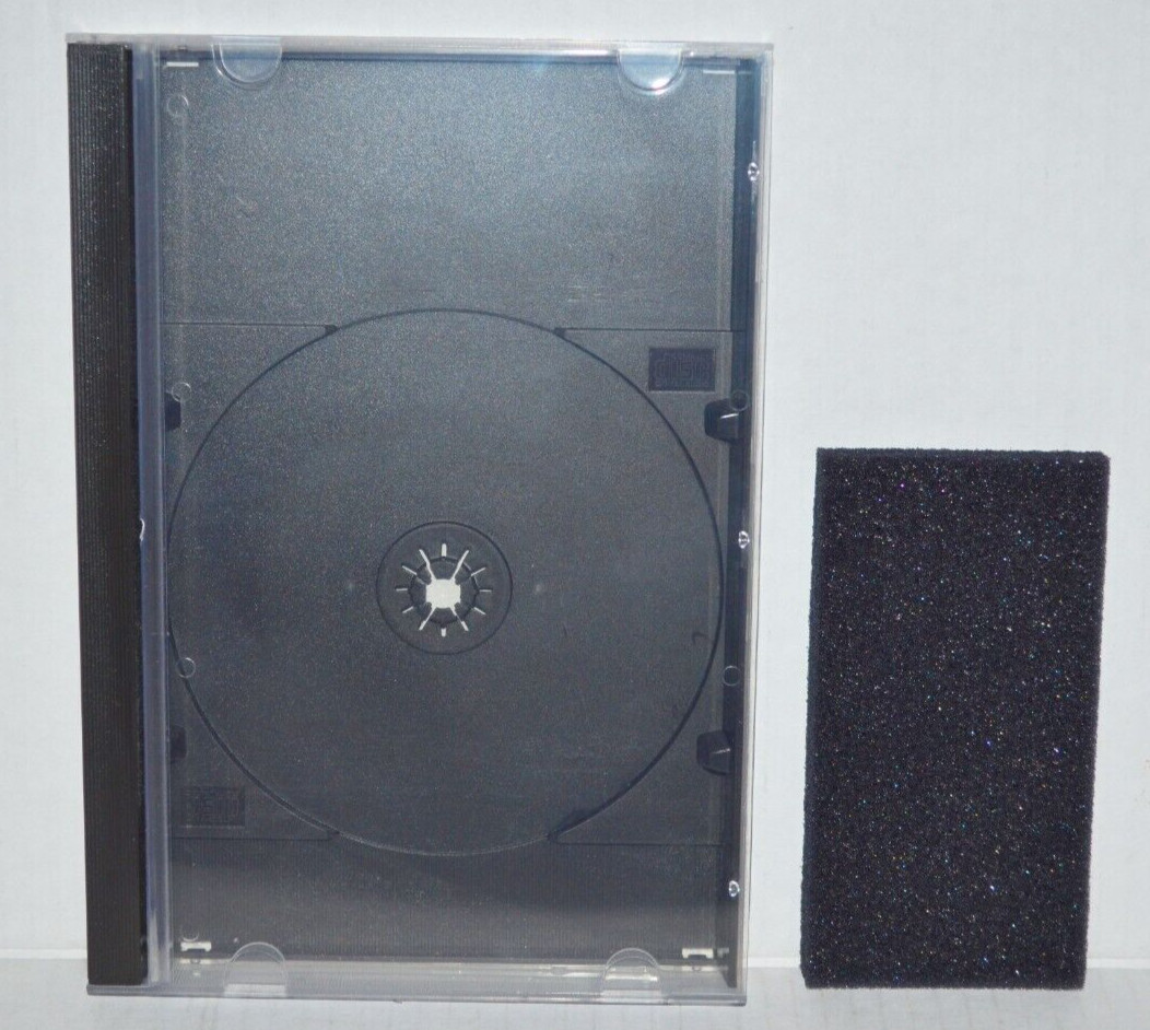 (10) SEGA CD Saturn Replacement Long Box CD Disc Video Game Case Holder + Foam