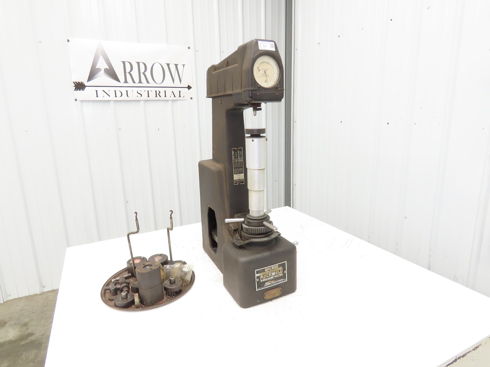 Wilson Rockwell Model 4 JR Hardness Tester Metal Testing Zerominder