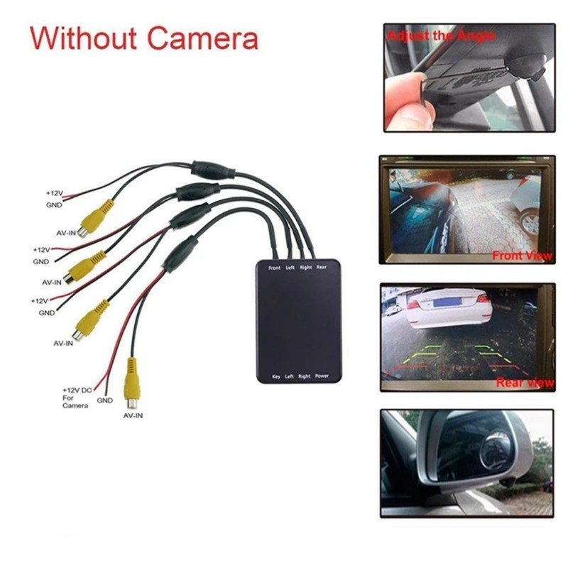360 Degree Panoramic Car Camera Control Switch for 4 Channel Converter Systems