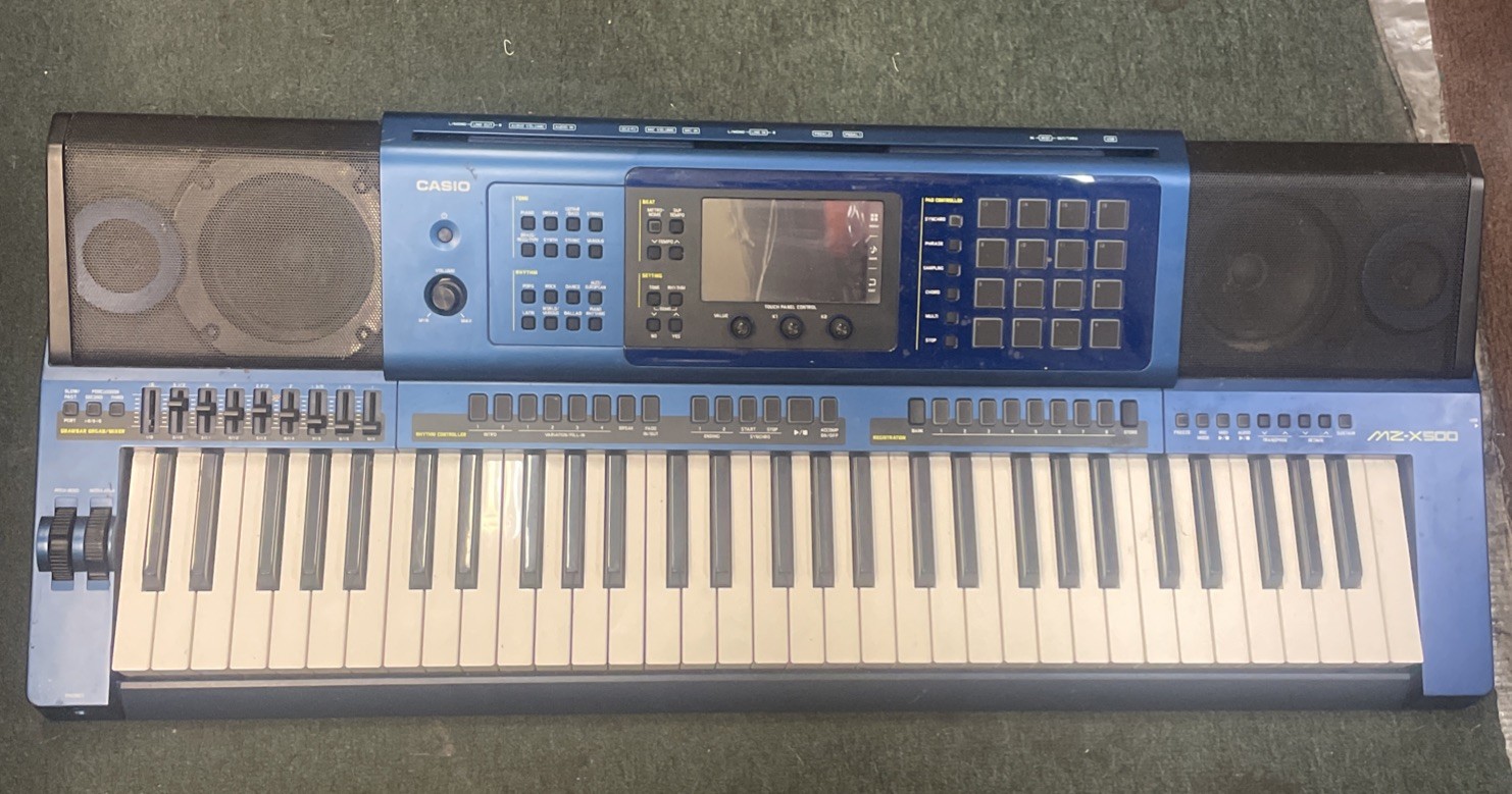 Casio MZ-X500 61-Key Workstation Keyboard Synth *Untested*