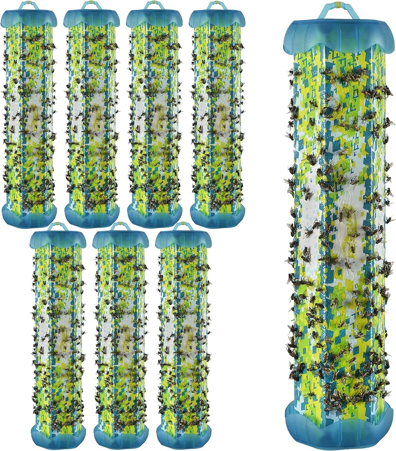 8 Pack!! RESCUE!  Non-Toxic TrapStik for Flies Indoor Hanging Fly Trap Best Deal