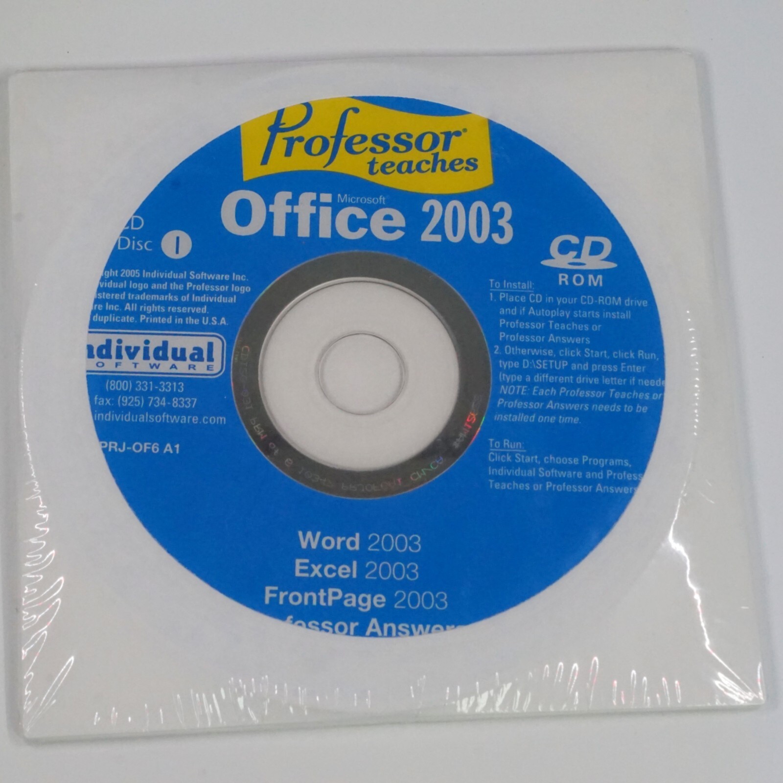 Professor Teaches Microsoft Office 2003 Word, Excel, FrontPage