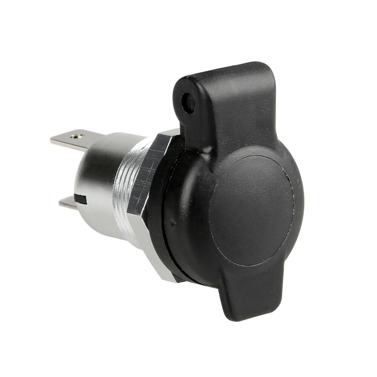 Aluminum DIN Lamp Outlet with Recessed Mount 12/24V
