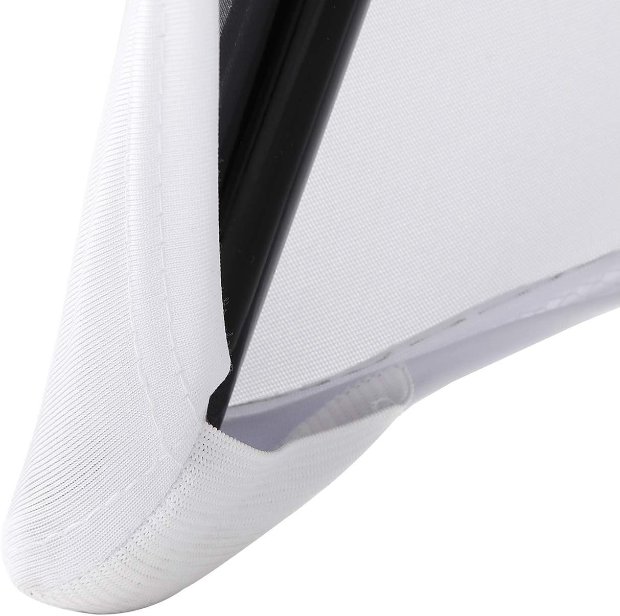 Peomeise Stretch Spandex Folding Chair Cover for Wedding Party Dining White