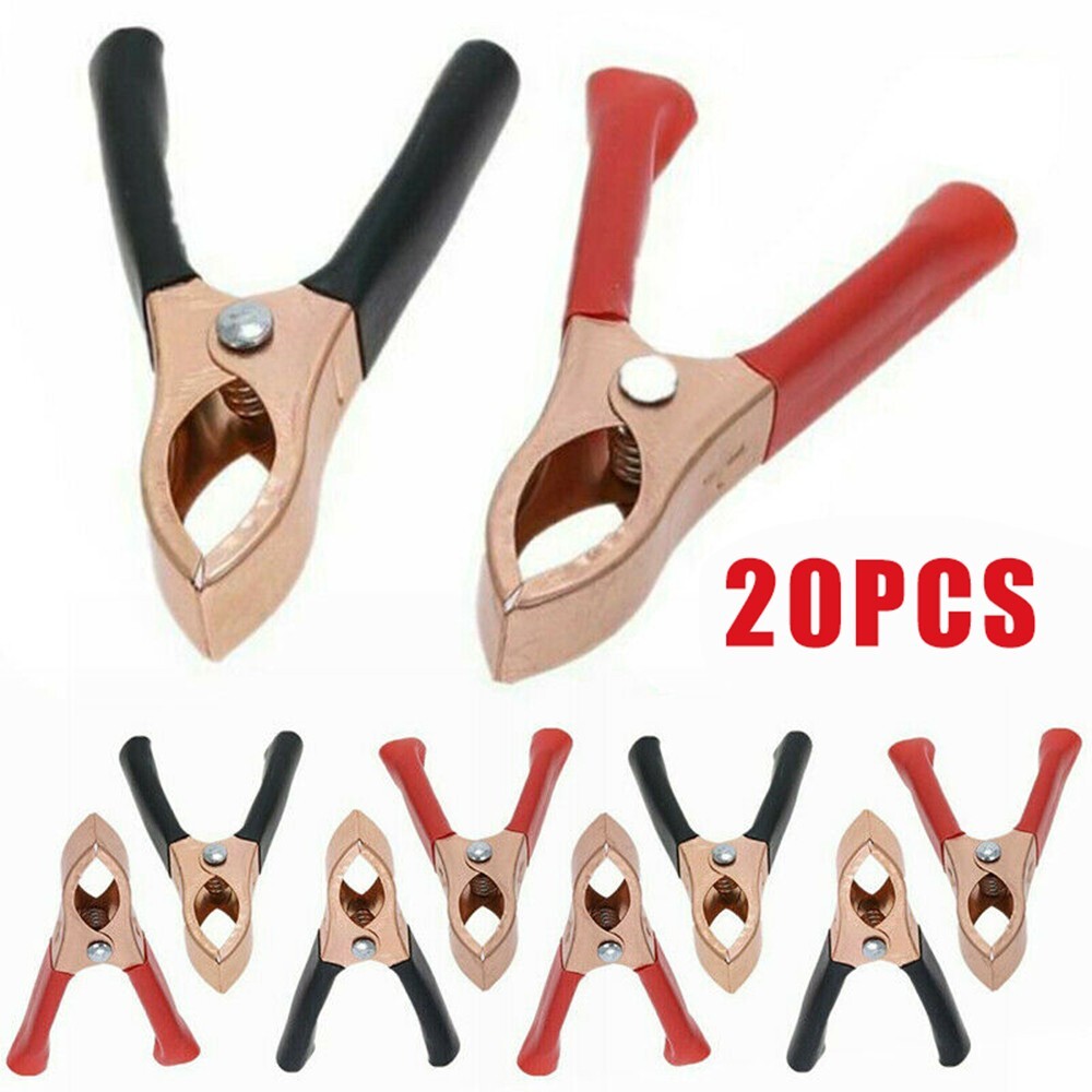 20 Pcs/Set 30A Car Battery Clip Cables For Alligator Clips for CHARGER Clamp