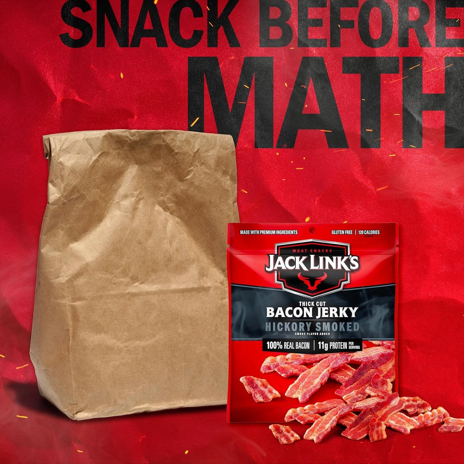 Bacon Jerky Hickory Smoked 2 5 oz