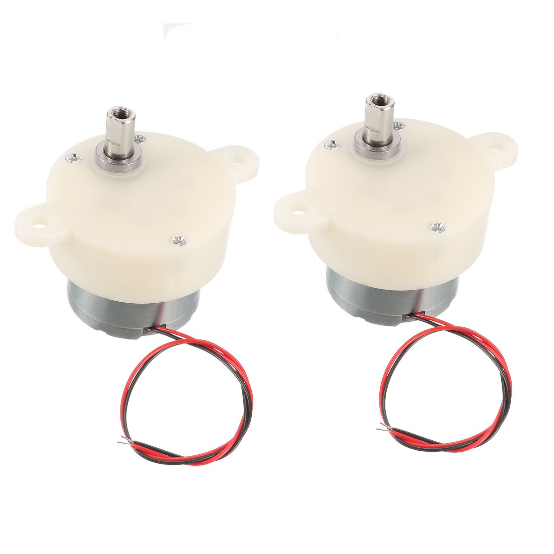 2PCS DC 6V 5RPM Cylinder Shape Deceleration Reducing Motor, 2-Wire Connecting