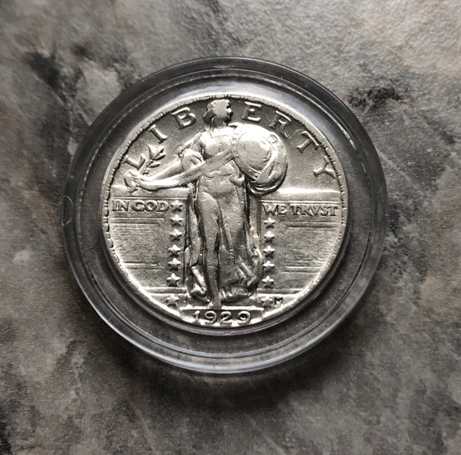 1929 Standing Liberty Quarter in AU CONDITION